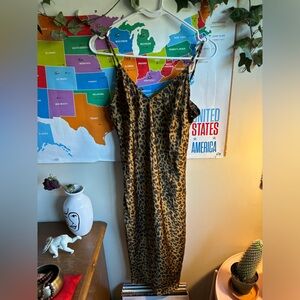 Silk leopard print dress from target
